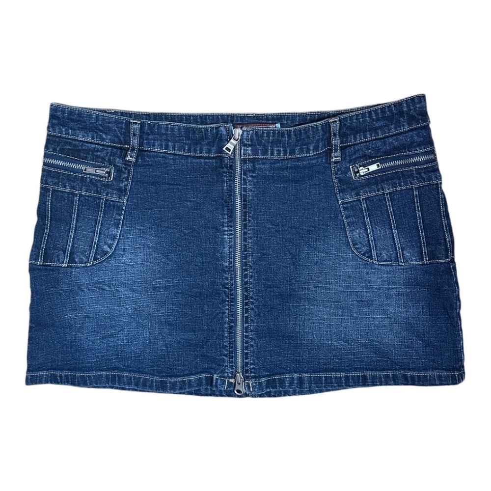 vintage guess denim mini skirt